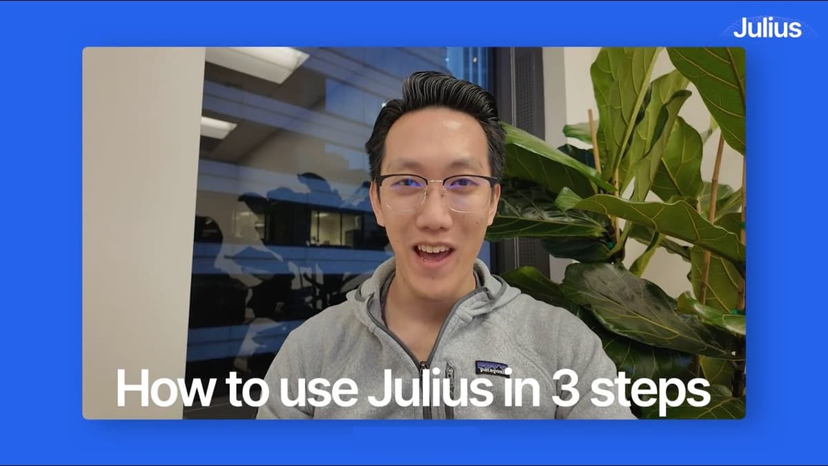 Get started on Julius