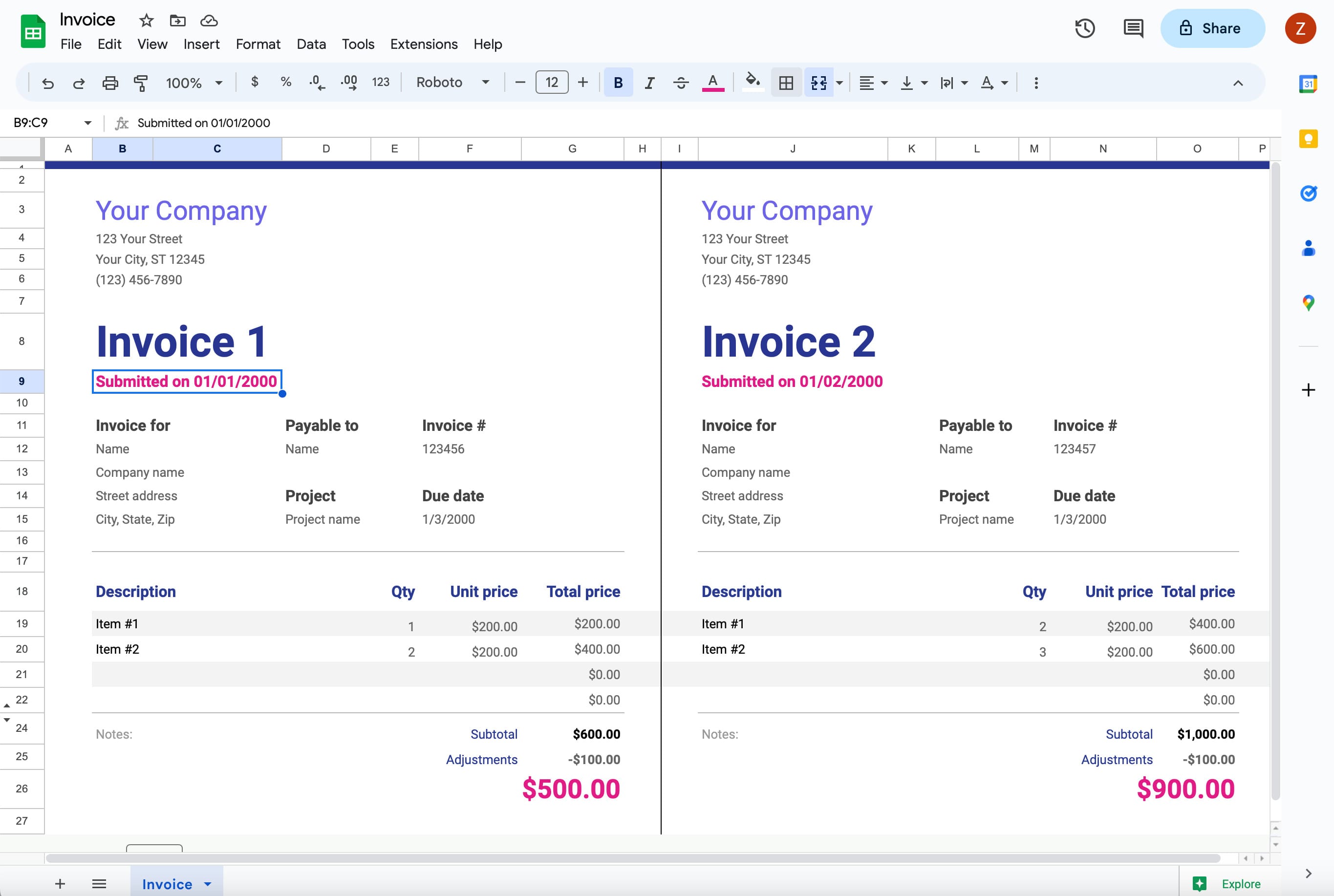 Improperly structured Google Sheet